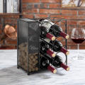 Manufacturer of Tabletop standing metal iron wine rack shelf with wine cork holder